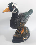 Vintage Hand Painted Mallard Duck Cast Iron Metal Door Stop