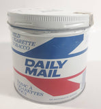 Vintage RJR Macdonald Daily Mail Mild Cigarette Tobacco White Red Blue Tin Metal Can