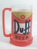 2011 Universal Studios Twentieth Century Fox The Simpsons Duff Beer Matt Groening 473mL Orange Hard Plastic Freezer Mug