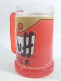 2011 Universal Studios Twentieth Century Fox The Simpsons Duff Beer Matt Groening 473mL Orange Hard Plastic Freezer Mug