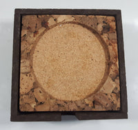 Set of 6 Cork Coasters in Cork Holder Made in Portugal