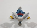 Vintage Vintage Peyo Smurf Ice Skater PVC Toy Figure 20121