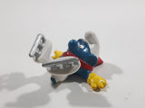 Vintage Vintage Peyo Smurf Ice Skater PVC Toy Figure 20121
