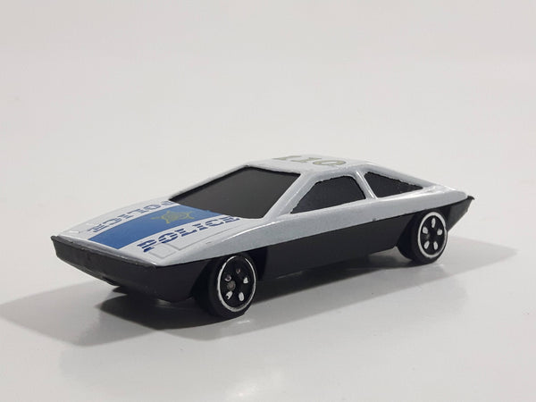 Unknown Brand Police 110 White and Blue Die Cast Toy Car Vehicle
