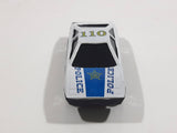 Unknown Brand Police 110 White and Blue Die Cast Toy Car Vehicle