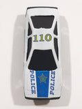 Unknown Brand Police 110 White and Blue Die Cast Toy Car Vehicle