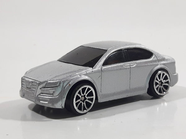 MotorMax 6143-6 Silver Sedan 1/64 Scale Die Cast Toy Car Vehicle