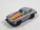 Welly 1955 Mercedes Benz 300SL Gull Wing Doors Silver Die Cast Toy Car Vehicle