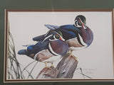 Ducks Unlimited Artist Art Lamay "Woody Buddies" 11" x 13" Framed Wildlife Art Print