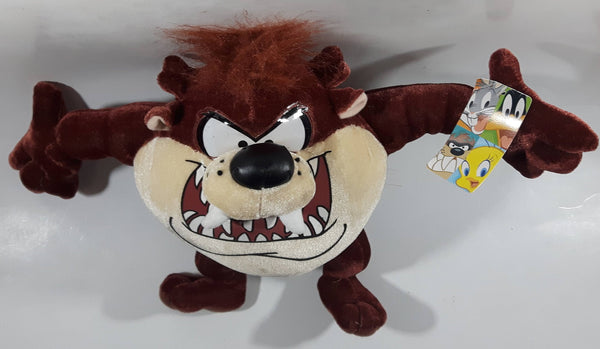 2005 Ganz Warner Bros. Looney Tunes Taz Cartoon Character 8" Tall Plush Stuffed Animal with Tags