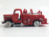 Unknown Brand Emergency Services Fire Truck Die Cast Toy Car Vehicle with Opening Doors - Missing Tires and other parts