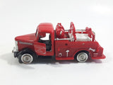 Unknown Brand Emergency Services Fire Truck Die Cast Toy Car Vehicle with Opening Doors - Missing Tires and other parts