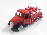 Unknown Brand Emergency Services Fire Truck Die Cast Toy Car Vehicle with Opening Doors - Missing Tires and other parts
