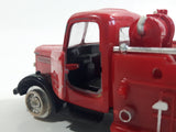 Unknown Brand Emergency Services Fire Truck Die Cast Toy Car Vehicle with Opening Doors - Missing Tires and other parts