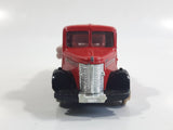 Unknown Brand Emergency Services Fire Truck Die Cast Toy Car Vehicle with Opening Doors - Missing Tires and other parts