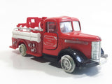 Unknown Brand Emergency Services Fire Truck Die Cast Toy Car Vehicle with Opening Doors - Missing Tires and other parts