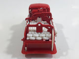 Unknown Brand Emergency Services Fire Truck Die Cast Toy Car Vehicle with Opening Doors - Missing Tires and other parts