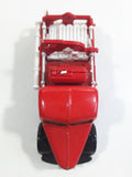 Unknown Brand Emergency Services Fire Truck Die Cast Toy Car Vehicle with Opening Doors - Missing Tires and other parts