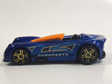 2015 Hot Wheels Monoposto Blue Die Cast Toy Car Vehicle