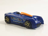 2015 Hot Wheels Monoposto Blue Die Cast Toy Car Vehicle