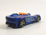 2015 Hot Wheels Monoposto Blue Die Cast Toy Car Vehicle
