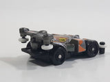 1997 Tomy GoGoGo Racers Silver and Orange Miniature Die Cast Toy Race Car Vehicle