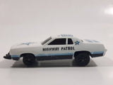 Vintage 1980 Kidco Burnin' Key Cars Police Highway Patrol #62 White Plastic Body Toy Car Vehicle - No Key - 1/64 - Hong Kong