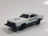 Vintage 1980 Kidco Burnin' Key Cars Police Highway Patrol #62 White Plastic Body Toy Car Vehicle - No Key - 1/64 - Hong Kong