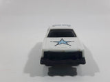 Vintage 1980 Kidco Burnin' Key Cars Police Highway Patrol #62 White Plastic Body Toy Car Vehicle - No Key - 1/64 - Hong Kong