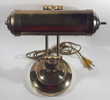 Vintage Curved All Brass Piano Bankers Desk Lamp