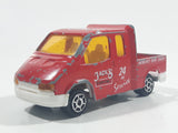Majorette No. 243 Ford Transit Jack's Towing 24 HR Service Red 1/60 Scale Die Cast Toy Car Vehicle
