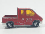Majorette No. 243 Ford Transit Jack's Towing 24 HR Service Red 1/60 Scale Die Cast Toy Car Vehicle