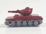 2018 Tomy Hasbro Tank Red and Grey Plastic Die Cast Toy Car Vehicle