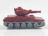 2018 Tomy Hasbro Tank Red and Grey Plastic Die Cast Toy Car Vehicle