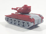 2018 Tomy Hasbro Tank Red and Grey Plastic Die Cast Toy Car Vehicle
