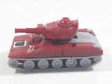 2018 Tomy Hasbro Tank Red and Grey Plastic Die Cast Toy Car Vehicle