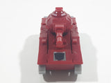 2018 Tomy Hasbro Tank Red and Grey Plastic Die Cast Toy Car Vehicle
