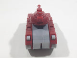 2018 Tomy Hasbro Tank Red and Grey Plastic Die Cast Toy Car Vehicle