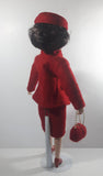 Vintage Jackie O 18" Tall Porcelain Doll with Stand