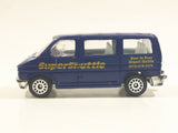 Unknown Brand Tin Toys Style Super Shuttle "Door To Door" Dark Blue Die Cast Toy Car Vehicle