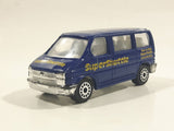 Unknown Brand Tin Toys Style Super Shuttle "Door To Door" Dark Blue Die Cast Toy Car Vehicle