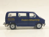 Unknown Brand Tin Toys Style Super Shuttle "Door To Door" Dark Blue Die Cast Toy Car Vehicle