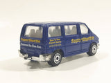 Unknown Brand Tin Toys Style Super Shuttle "Door To Door" Dark Blue Die Cast Toy Car Vehicle