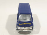 Unknown Brand Tin Toys Style Super Shuttle "Door To Door" Dark Blue Die Cast Toy Car Vehicle