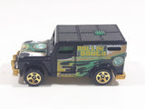 2003 Hot Wheels Hot Haulers Armored Truck Rollin' Dough Black Die Cast Toy Car Vehicle with Opening Rear Door