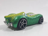 2010 Hot Wheels Disney Pixar Toy Story 3 Rex Rider Two-Tone Satin Green and Lime Green Die Cast Toy Character Car Vehicle