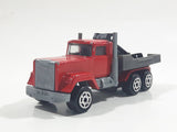 Majorette No. 297 Mack Tow Truck Red Grey 1/100 Scale Die Cast Toy Car Vehicle