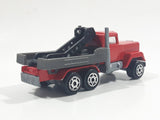 Majorette No. 297 Mack Tow Truck Red Grey 1/100 Scale Die Cast Toy Car Vehicle
