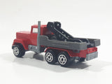 Majorette No. 297 Mack Tow Truck Red Grey 1/100 Scale Die Cast Toy Car Vehicle