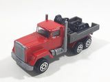 Majorette No. 297 Mack Tow Truck Red Grey 1/100 Scale Die Cast Toy Car Vehicle